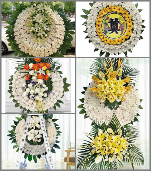 上海崇明区新河镇新建村花圈速递
